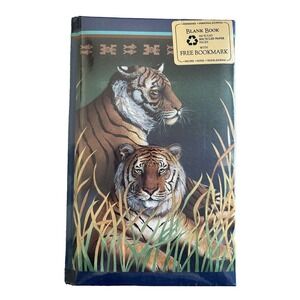 NWT Sealed Quality Artworks Tiger Tigers journal Blank book Diary with bookmark